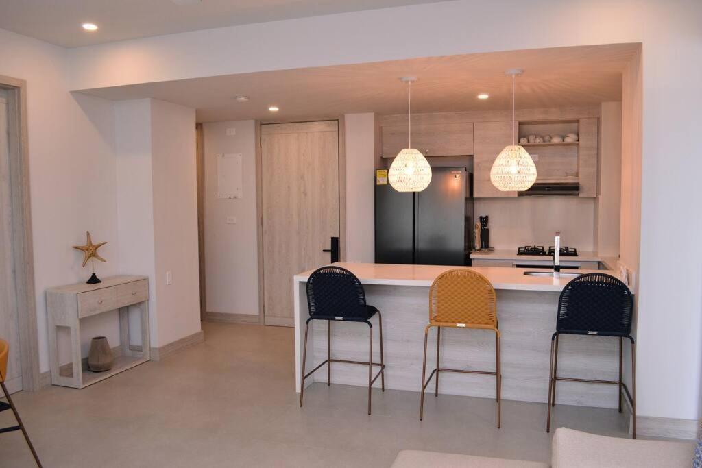 Lujoso Penthouse - Vista Al Mar - Playa Privada Apartman Cartagena Kültér fotó